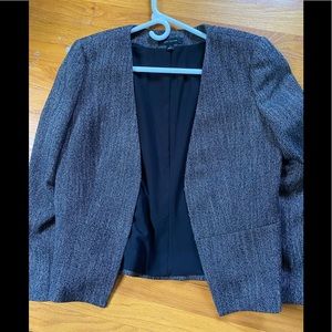Black and white blazer from Ann Taylor clasp close